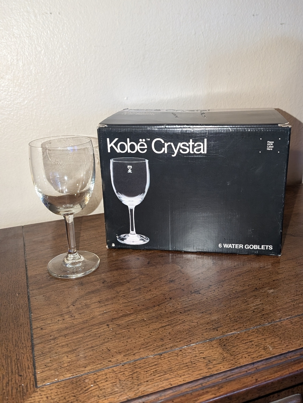 Set of 6 Kobë Crystal Goblets